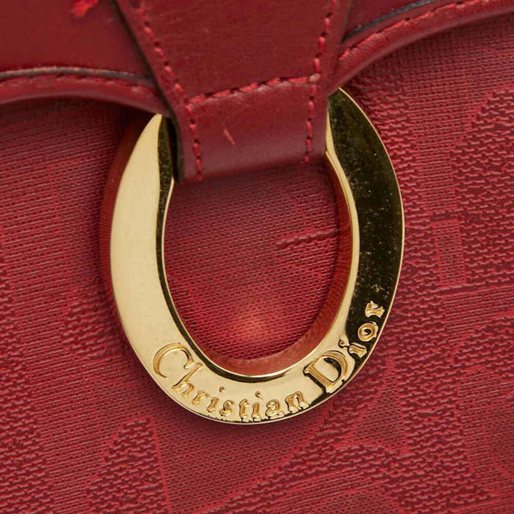 CHRISTIAN DIOR Red Leather Trotter Shoulder Bag - Picture 14 of 15